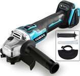 TOBAIL 18V 125mm Brushless Cordless Electric Angle Grinder, 4 Speed, No Battery, DIY Cutting Machine Power Tools Fit For Makita 18V Battery BL1850 BL1860B BL1855 BL1840 BL1830 LXT-400 BL1820B