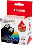 Canon Combo Pack (1 x PG510 Black and 1 x CL511 Color)