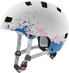 uvex Kid 3 cc Kinderfahrradhelm, Grey - Grapefruit matt, 51-55 cm