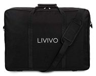 LIVIVO Orchestral Sheet Music Stand Bag with Padded Carry Handles, Detachable Shoulder Strap, Inner Storage Pocket. Fits Most Brands of Music Stand