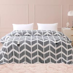 VENTIMI Electric Blanket Queen Size, 84" x 90" Heated Blanket with 9 Heat Levels & 2-4-8-10 Hours Auto Off, Fast Heating Blanket with ETL & FCC Certification, Grey