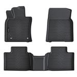 Auxko All Weather Floor Mats Fit for Toyota Camry 2025 TPE Rubber Liners All Season Guard Odorless Anti-Slip Floor Mats