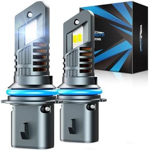 Marsauto 9004 Bulb 2025, M1S 48000LM 9004 Bulbs 6000K, 800% Extremely Bright HB1 Fog Bulbs, No Adapter Required, 1:1 Mini Size with 20000RPM Fan HB1 Fog Light - Pack of 2