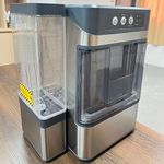 Portable Nugget Ice Maker, Self-Cleaning Countertop Machine, 17kg Daily Capacity, 1200g Storage, 1.3L Water Tank, Ice in 6-8 Min, Ideal for Home & Kitchen