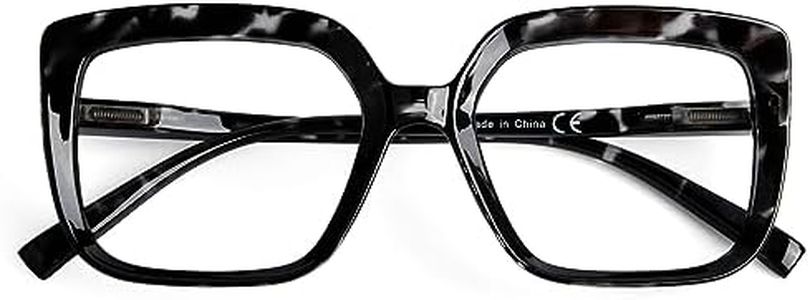 eyekepper Occhiali da lettura da donna Grande cornice Occhiali da lettura oversize, Nero/Tartaruga, 2.75