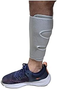 FAVIO Adjustable Calf Shin Brace Splint Support for Pain Relief from Calf Injury, Shin Splints Treatment, Sprains, Running, Sports, Recovery Calf Sleeve for Men and Women Pain Relief (Grey)