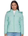 Qube By Fort Collins Women's Parka Coat (17454Q_Paradise Green_Medium)