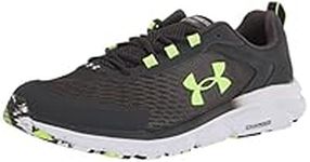 Under Armour Men's Charged Assert 9 Running Shoe, Jet Gray (101)/Quirky Lime, 11.5