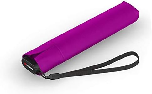 Knirps Ultra US.050 Slim Manual Pocket Umbrella - Ultra Light and Flat - Storm Proof - Windproof - 21 cm, berry, S, berry, S, Compact