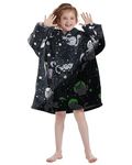 IvyH Blanket Hoodie Kids Original Giant Oversized Wearable Hoodie Blanket Super Soft Cozy Warm Comfortable Hooded Sweater (Black Cat- Child)