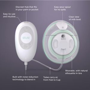 Elvie Stride Single Electric Breast Pump – Portable & Hands-Free