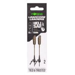Korda Leadcore Leaders Heli Safe Weed/Silt 50cm Qty 2