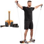 MAXPRO Smartconnect Home Fitness Machine - DIY Portable Gym Multi Exercise Unit | in Home Full Body Training Centre (Orange Machine Only)