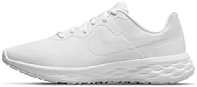 Nike Revolution 6 NN Men's Road Running Shoes, White/White-white, 8.5