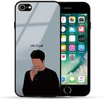 B Mart Friends I'm Fine Quoted Back Cover for iPhone Supports Wireless Charging, Camera and Edge Protection Case (iPhone 7/8)