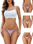 Avidlove 3 Pack G String Thongs for Women Cheeky Breathable Underwear Sexy No Show Panties