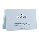 Boscia Clear Complexion Blotting Linens - Vegan, Cruelty-Free, Natural and Clean Skincare | Natural Willow Bark Facial Blotting Sheets Formulated for Acne-Prone Skin, 100 Sheets