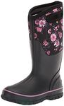 BOGS Women's Classic Tall Rain Boot, Painterly Print - Black, 7