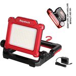 DAYATECH Rechargeable Cordless LED Work Light, 3500 LM, 25 W Compatible with DEWALT, Milwaukee, MAKITA, Bosch, Black&Decker, Porter Cable, Stanley Power Tool 18-21V Lithium Ion Battery(Light Only)