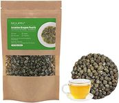 Jasmine Dragon Pearls,MQUPIN Loose Leaf Green Tea 100% Natural Floral Scented Hand Rolled,Jasmine Green Tea with Pleasant Great Aroma and Tonic Effect(200g)