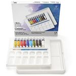 Winsor & Newton, Cotman Watercolour, 'Tube Palette Set', 10 x 8ml Tubes + 1 x Cotman Watercolour Round Brush