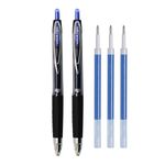 uni-ball Signo 0.7mm UMN207 & UMR-87 Gel Pen - Refill Combo | Blue Ink, 2 Pcs Pens with 3 Pcs Refills