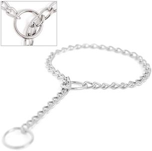 Mighty Paw Slip Collar - Stainless Steel - Tarnish Resistant - Weatherproof - Dog Training Chain - Dog Training Choker - Durable Dog Collar - Chain Martingale Collar Dogs - Choke Chain - (30")