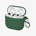 YellowInc Case Cover Compatible with Apple AirPods 4 (Earbuds Not Included) (Dark Green)