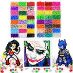 Fuse Beads Kit - 48 Colors 11800 pcs 5mm Fuse Beads DIY Kids Craft Kits, Including 1000 Glow in the Dark Iron Beads Refill for Perler Bead Kit w/Peg Boards- Gift for kids