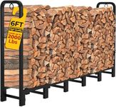 Amagabeli 6ft Firewood Rack Outdoor