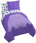 IF Imaginary Friends Twin Comforter Set - Purple 5 Piece Bed Set Includes Sheet Set & Pillow Covers - Super Soft Kids Bedding Features Blue