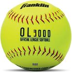 Franklin Sports Official Size Softballs - 12" Softballs - Fastpitch Tournament Softballs - Great for Practice + Training - Official Size + Weight - 1 Pack