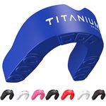 Titanium Sports Premium Mouth Guard - Slim Fit Sports Mouth Guard with Case - Gum Shield for Jaw Protection in Contact Sports - Durable Boxing, MMA, Judo, Karate, Rugby, Hockey, Football Adult