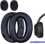 WH-1000XM2 Ear Cushions Replacement Noise Isolation Ear Pads Compatible with Sony WH1000XM2 & Sony MDR-1000X Over-Ear Headphones- Added Thickness & Plastic Stick(Black)