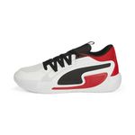 Puma Unisex-Adult Court Rider Chaos White-for All Time Red Basketball Shoe - 9UK (37776701)