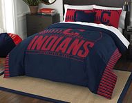 MLB Cleveland Indians Grandslam Full/Queen Comforter and 2 Sham Set