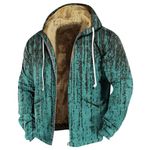 Men Winter Coats Mens Suede Jacket Mens Flannel Men Winter Coats Men's Trench & Rain Coats Flannel Jacket for Men Heavy Winter Coats for Men Long Jacket for Men Winter Coats for Men（3-Cyan,X-Large）