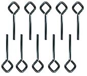 WOODGUILIN 7/32" Standard Hex Dogging Key with diamond Full Loop , Key-Ring Style Dogging Key Set 7/32 Allen Wrench Key for Push Bar Door Panic Bars, Hex Socket, Solid Metal-10 Pack£¨7/32,black)