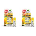 Dr Organic, Organic Vitamin E Lipbalm, Natural, Vegetarian, Cruelty Free, Paraben & SLS Free, 7ml (Pack of 2)