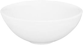 STYLISH Round Bathroom Vessel Sinks 16 x 16 Inch Porcelain Over The Counter Bathroom Sink Enamel Glaze Finish, Smooth & Stain Resistant Non Porous Surface Bathroom Sinks White, P-224