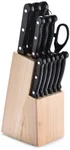 Bruntmor Cooking Knife Set - Black Stainless Steel Sharp Knife Set - Professional Cooking Kitchen Knives Set - For Cutting Meat and Any Recipe - Kitchen Essentials for Best Cooking Experience