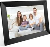 PULLOON Digital Picture Frame,10.1 Inch WiFi Cloud Photo Frame, 1280 * 800 IPS HD Touch Screen, Auto-Rotate, Wall-mountable, 32GB Storage, Share Photos and Videos remotely Anytime via Uhale app