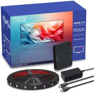 Spectra Lights HDMI Sync Box 2.0 - TV LED Backlight for 40-50 inch TVs with PC, Screen Sync. Enhance Your TV, Gaming, Music and Entertainment Experience. (40-50 inch TV)