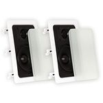 Theater Solutions TS50W 5.25-Inch Kevlar In-Wall Speakers, White