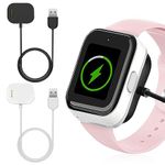 2 Pack Chargers Compatitable with Syncup Kids Watch, 3.3ft Charging Cable for T Mobile Sync Up Kids Watch, Black+White