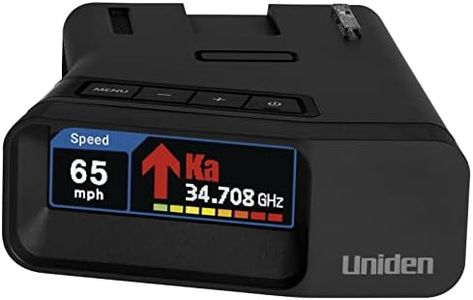 Uniden R7 EXTREME LONG RANGE Laser/Radar Detector, Built-in GPS, Real-Time Alerts, Dual-Antennas Front & Rear w/Directional Arrows, Voice Alerts, Red Light and Speed Camera Alerts