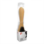 H & L Russel Triple Clothes Brush, Beech with Black Bristles, 27 cm