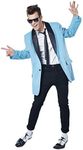 California Costumes Men's 50's Teen Idol, Blue/Black, Small