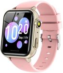 Smart Watch for Kids Watches - Game Girls Boys Ages 4-12 Years with Music Player HD Touch Screen 23 Games Camera Alarm Video Pedometer Flashlight Smartwatch Gift Toys (Pink)