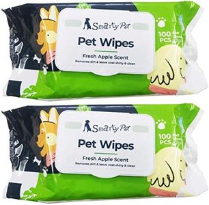 Agirav Hypoallergenic Dog Wipes, Cleaning and Odor-Controlling Grooming Wipes for Paws, Body, and Butt, Perfect for Puppy and Adult Dogs, Fresh Apple Scent, 200 Wipes Count